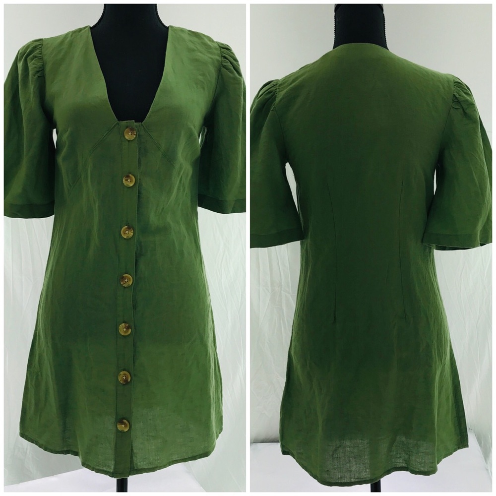 NWT Topshop button front shirt dress